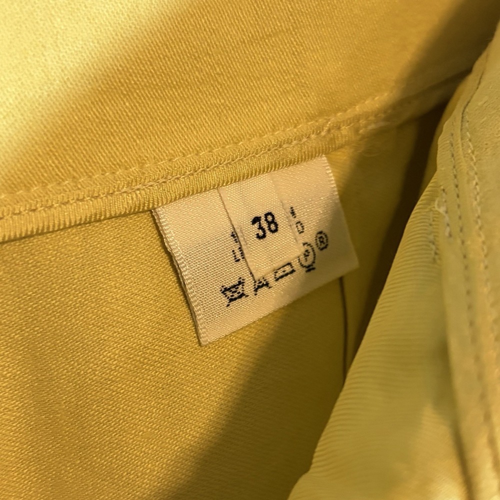 Hermès Paris Linen Trousers Yellow pockets Made in France‎ Size 38 EU - Picture 5 of 13